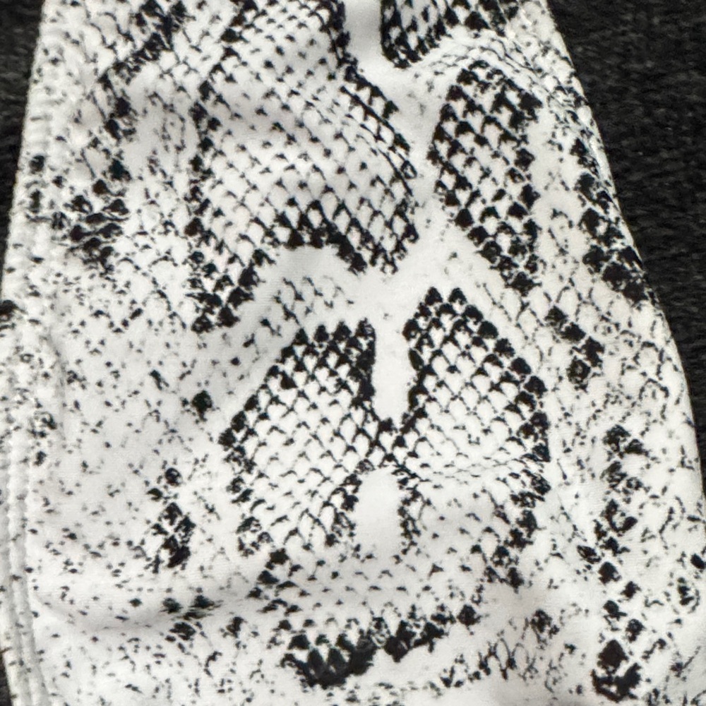 Sexy Snake Print Women's One Piece Deep Plunge Swimsuit - Picture 3 of 4